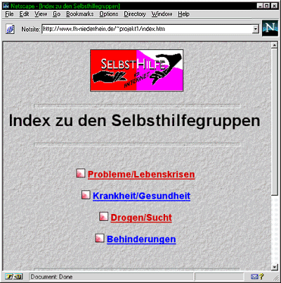 Selbsthilfe im Internet